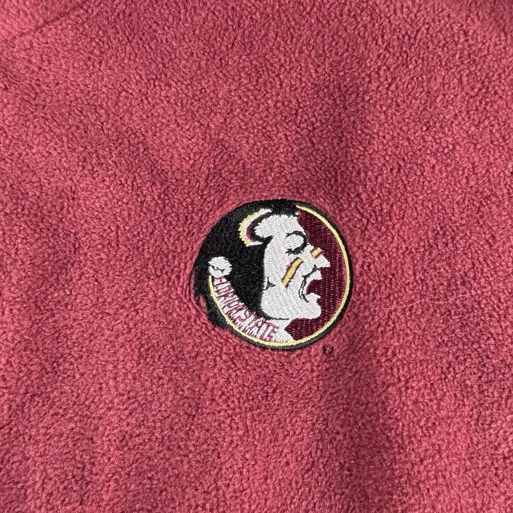 Florida State Seminoles Columbia Maroon Jacket Mens XL Fleece Full Zip Football